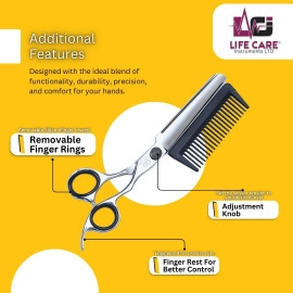 Professional Barber Silver Hair Dressing Scissors Barber Salon Shears-LCI(Ltd)