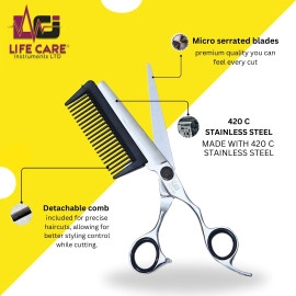 Professional Barber Silver Hair Dressing Scissors Barber Salon Shears-LCI(Ltd)