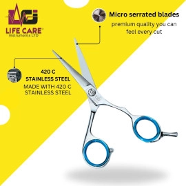 Professional Barber Hair Dressing Silver Scissors Barber Salon Shears-LCI(Ltd)