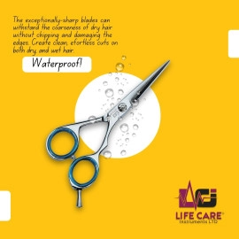 Professional Barber Hair Dressing Silver Scissors Barber Salon Shears-LCI(Ltd)