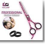 Professional Barber Thinning Shears-LCI (Ltd)-(Pink-Paper-Coated)