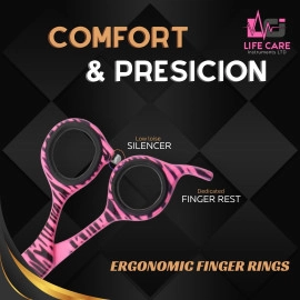 Professional Barber Thinning Shears-LCI (Ltd)-(Pink-Paper-Coated)