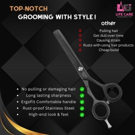 New Hair Thinning Scissors LCI (Ltd)-(Black)