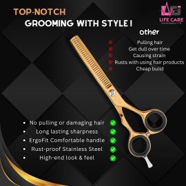 New Hair Thinning Scissors-LCI (Ltd)-(Gold)