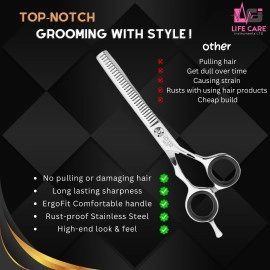 New Hair Thinning Scissors LCI (Ltd)-(Silver)