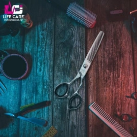 Professional Thinning Silver Scissor By Life Care Instruments LTD