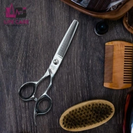 Professional Thinning Silver Scissor By Life Care Instruments LTD