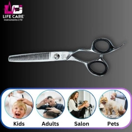 Professional Thinning Silver Scissor By Life Care Instruments LTD