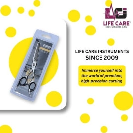 Professional Thinning Silver Scissor By Life Care Instruments LTD