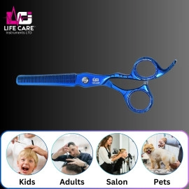 Premium Thinning Blue Scissor by Life Care Instruments LTD