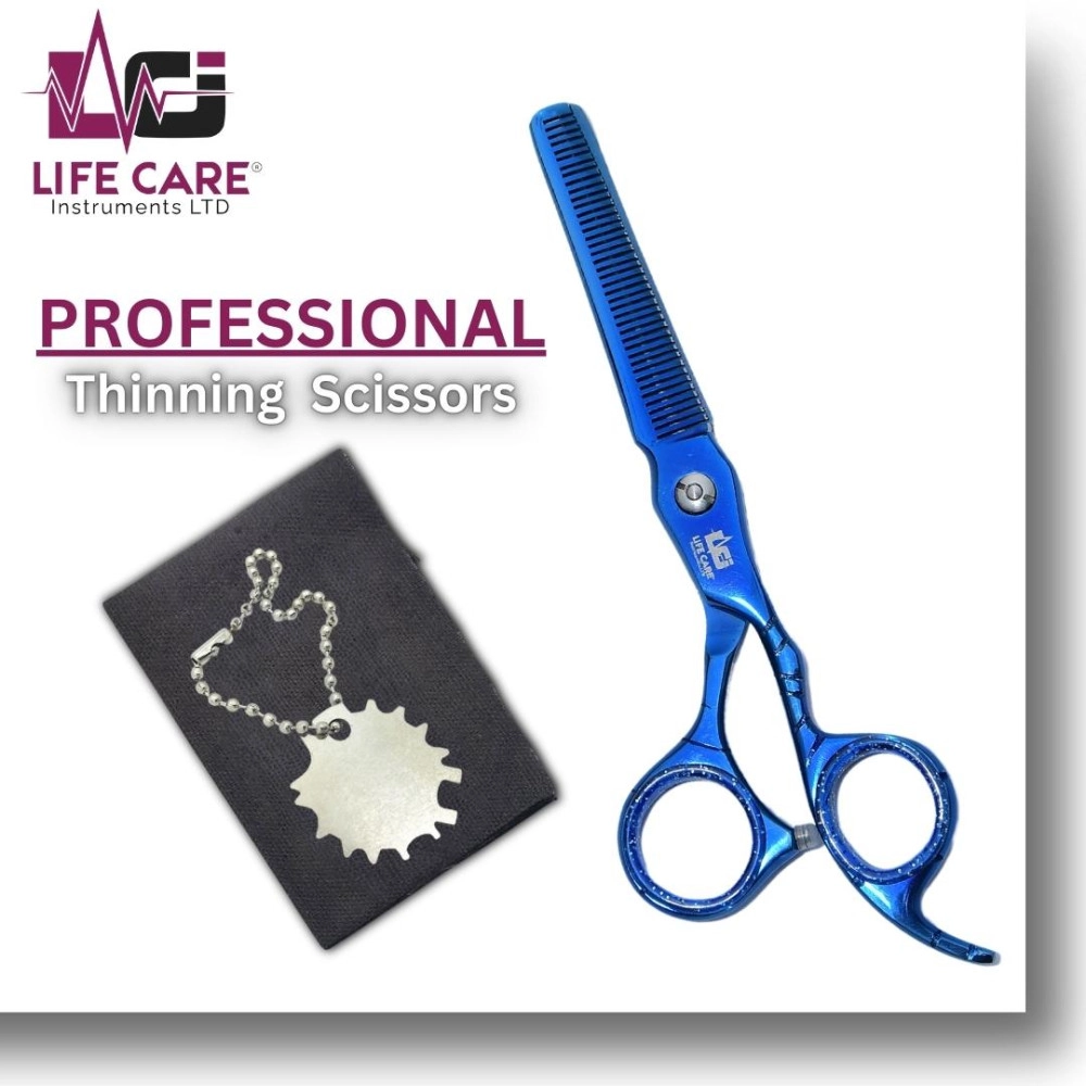 Premium Thinning Blue Scissor by Life Care Instruments LTD