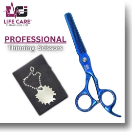 Premium Thinning Blue Scissor by Life Care Instruments LTD