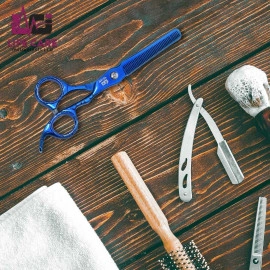 Premium Thinning Blue Scissor by Life Care Instruments LTD