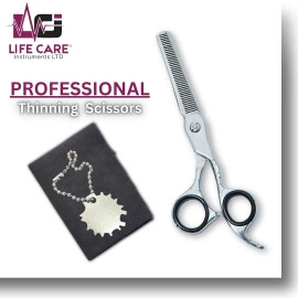 Premium Thinning Silver Scissor by Life Care Instruments LTD