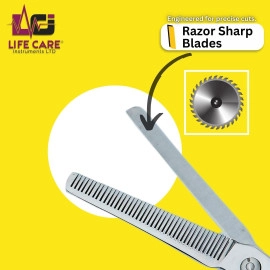 Premium Thinning Silver Scissor by Life Care Instruments LTD