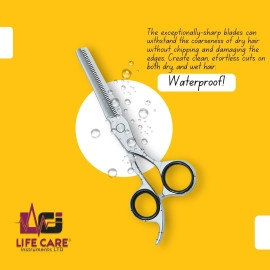 Premium Thinning Silver Scissor by Life Care Instruments LTD