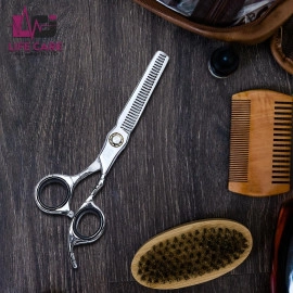 Professional Thinning Silver Scissor by Life Care Instruments LTD