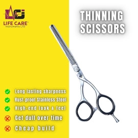 High-Quality Thinning Silver Scissors by Life Care Instruments LTD.