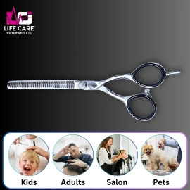 High-Quality Thinning Silver Scissors by Life Care Instruments LTD.