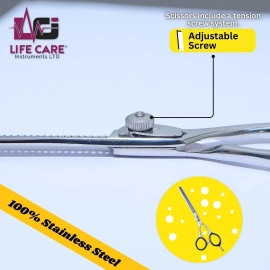 High-Quality Thinning Silver Scissors by Life Care Instruments LTD.