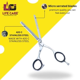 High-Quality Thinning Silver Scissors by Life Care Instruments LTD.