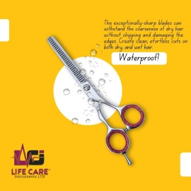 Top-Tier Thinning Silver Scissors by Life Care Instruments LTD