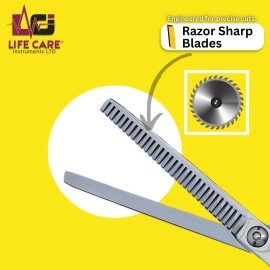 Top-Tier Thinning Silver Scissors by Life Care Instruments LTD