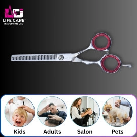Top-Tier Thinning Silver Scissors by Life Care Instruments LTD