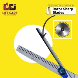 Superior Thinning Silver Scissors by Life Care Instruments LTD