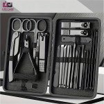 24-Piece Black Professional Manicure and Pedicure Kit-LCI(Ltd)