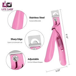 Tip Cutter Pink High-Quality Stainless Steel-LCI (LTD)