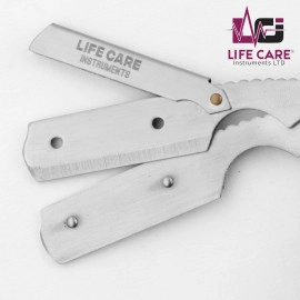 Wood Grey Handle Stainless Steel Straight Razor - LCI (LTD)