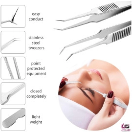 Best Stainless Steel Eyelash Tweezers - LCI (Ltd)